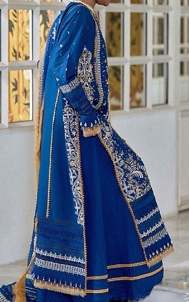 Sobia Nazir Royal Blue Lawn Suit | Pakistani Lawn Dress in USA- Image 2