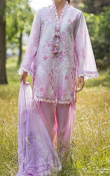 Sobia Nazir Pink Lawn Suit | Pakistani Lawn Dress in USA- Image 1