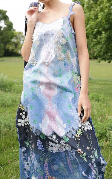Sobia Nazir Blue Lawn Suit | Pakistani Lawn Dress in USA- Image 2