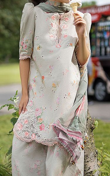 Sobia Nazir Ivory Lawn Suit | Pakistani Lawn Dress in USA- Image 2