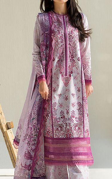 Sobia Nazir Lilac Lawn Suit | Pakistani Lawn Dress in USA- Image 2
