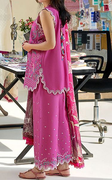 Sobia Nazir Hot Pink Lawn Suit | Pakistani Lawn Dress in USA- Image 2