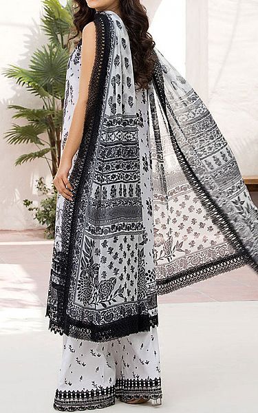 Sobia Nazir White/Black Lawn Suit | Pakistani Lawn Dress in USA- Image 2