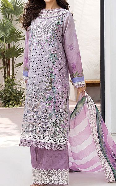 Sobia Nazir Lavender Lawn Suit | Pakistani Lawn Dress in USA- Image 1