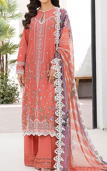 Sobia Nazir Coral Lawn Suit | Pakistani Lawn Dress in USA- Image 1