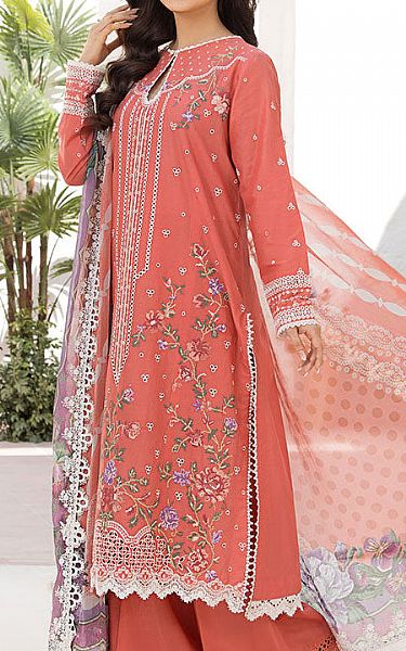 Sobia Nazir Coral Lawn Suit | Pakistani Lawn Dress in USA- Image 2