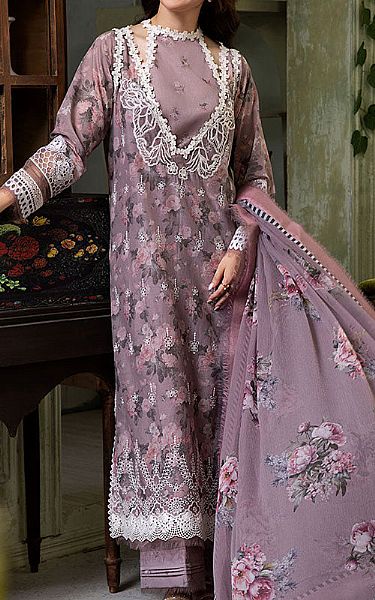 Sobia Nazir Mauve Lawn Suit | Pakistani Lawn Dress in USA- Image 1