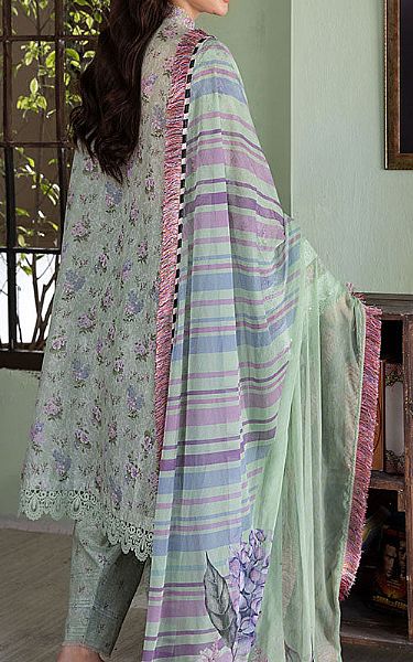 Sobia Nazir Light Turquoise Lawn Suit | Pakistani Lawn Dress in USA- Image 2