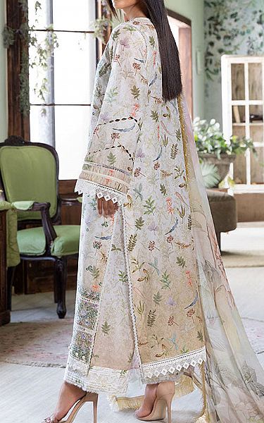 Sobia Nazir Off-white Lawn Suit | Pakistani Lawn Dress in USA- Image 2