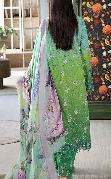 Sobia Nazir Aqua/Green Lawn Suit | Pakistani Lawn Dress in USA- Image 2