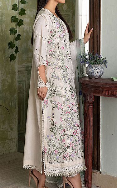 Sobia Nazir White Lawn Suit | Pakistani Lawn Dress in USA- Image 2