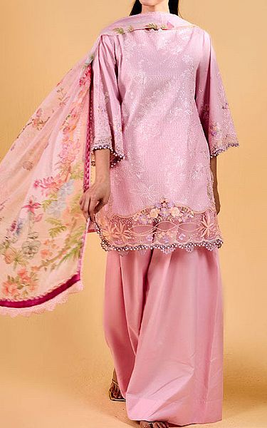 Sobia Nazir Pink Lawn Suit | Pakistani Lawn Dress in USA- Image 1