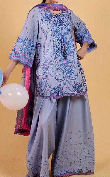 Sobia Nazir Grey Lawn Suit | Pakistani Lawn Dress in USA- Image 1