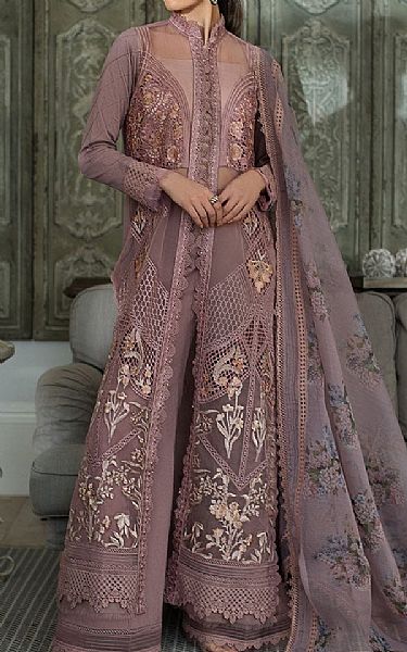 Sobia Nazir Rosy Brown Lawn Suit | Pakistani Lawn Suits- Image 1