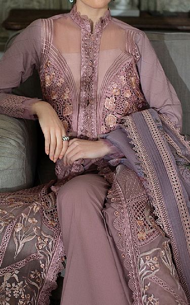 Sobia Nazir Rosy Brown Lawn Suit | Pakistani Lawn Suits- Image 2