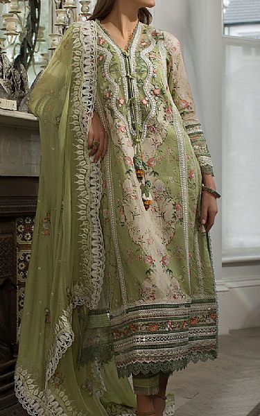 Sobia Nazir Green Spring Rain Lawn Suit | Pakistani Lawn Dress in USA- Image 1