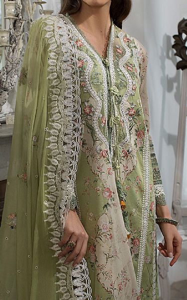 Sobia Nazir Green Spring Rain Lawn Suit | Pakistani Lawn Dress in USA- Image 2