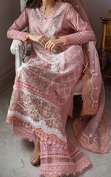 Sobia Nazir Pink Lawn Suit | Pakistani Lawn Dress in USA- Image 1