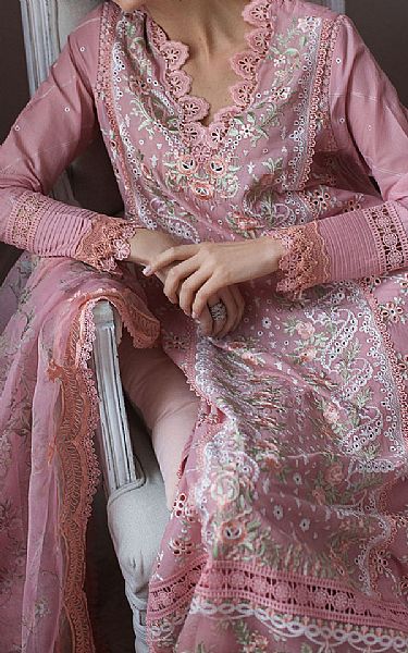 Sobia Nazir Pink Lawn Suit | Pakistani Lawn Dress in USA- Image 2