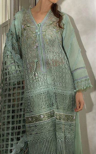 Sobia Nazir Summer Green Lawn Suit | Pakistani Lawn Dress in USA- Image 2