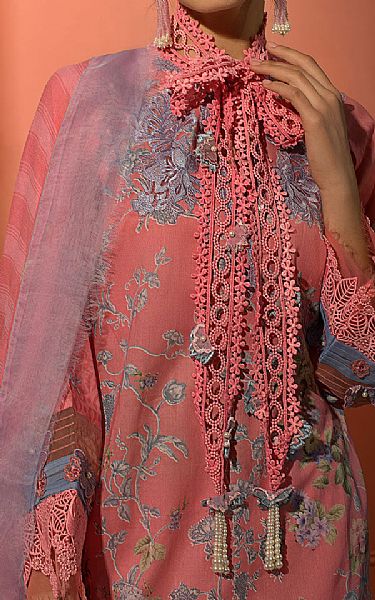 Sobia Nazir Tea Pink Lawn Suit | Pakistani Lawn Dress in USA- Image 2