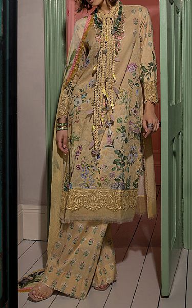 Sobia Nazir Ivory Lawn Suit | Pakistani Lawn Suits- Image 1