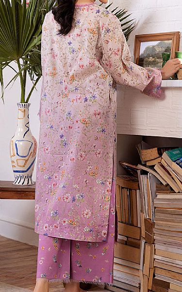 Sobia Nazir Ivory/Light Plum Lawn Suit (2 pcs) | Pakistani Lawn Dress in USA- Image 2