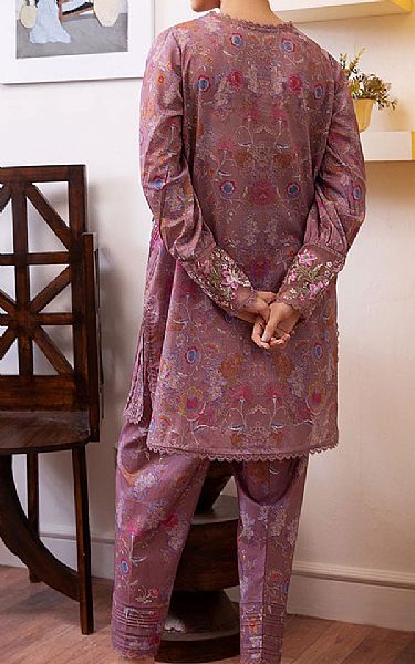 Sobia Nazir Mauve Lawn Suit (2 pcs) | Pakistani Lawn Dress in USA- Image 2