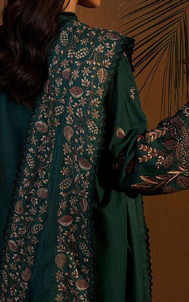 Sobia Nazir Green Khaddar Suit | Pakistani Winter Dresses in USA- Image 2