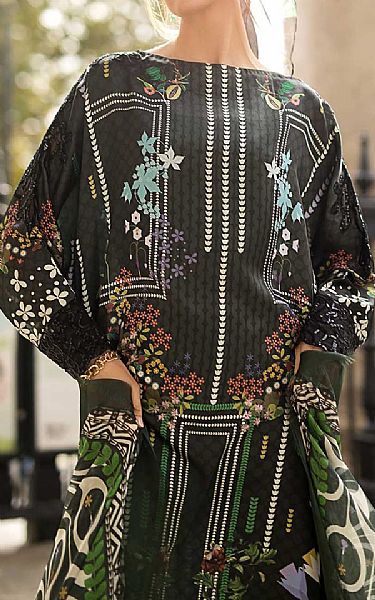 Sobia Nazir Black Satin Suit | Pakistani Winter Dresses in USA- Image 2