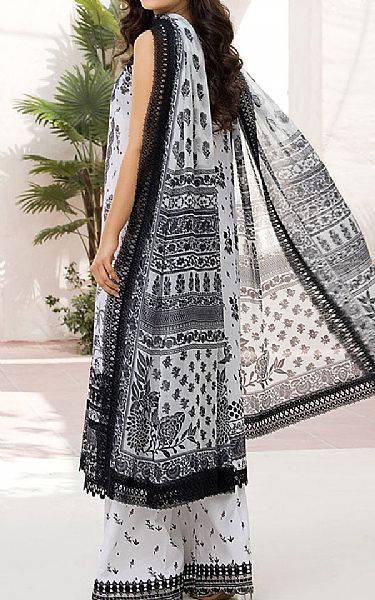 Sobia Nazir Off White/Black Lawn Suit | Pakistani Lawn Dress in USA- Image 2