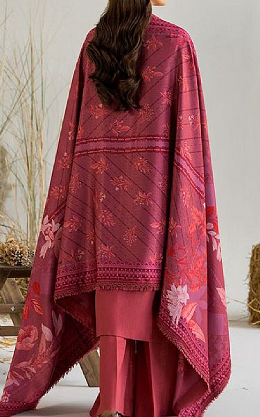 Sobia Nazir Pastel Red Karandi Suit | Pakistani Winter Dresses in USA- Image 2