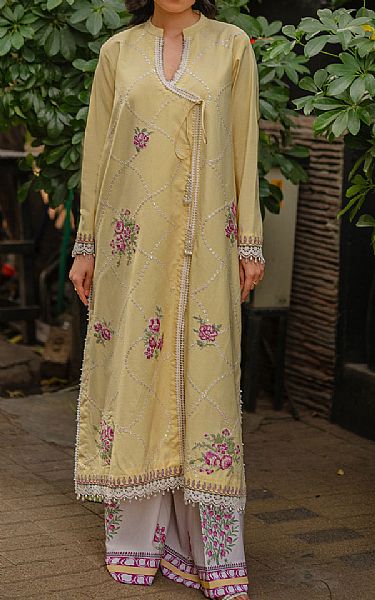 So Kamal Pistachio Lawn Suit (2 Pcs) | Pakistani Lawn Dress in USA- Image 1