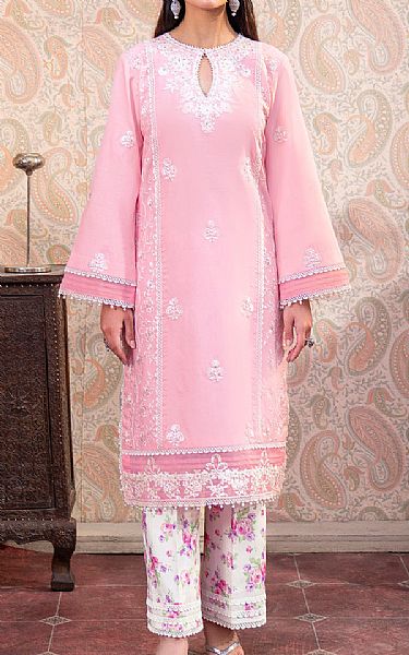 So Kamal Rose Pink Lawn Suit (2 Pcs) | Pakistani Lawn Dress in USA- Image 1