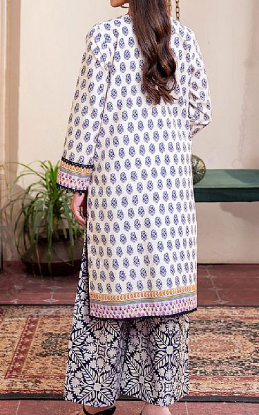 So Kamal Off-white Lawn Suit (2 Pcs) | Pakistani Lawn Dress in USA- Image 2