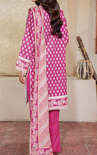 So Kamal Solid Pink Lawn Suit (2 Pcs) | Pakistani Lawn Dress in USA- Image 2
