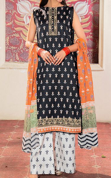 So Kamal Black Lawn Suit | Pakistani Lawn Dress in USA- Image 1