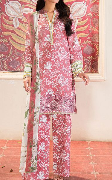So Kamal Tea Pink Lawn Suit | Pakistani Lawn Dress in USA- Image 1
