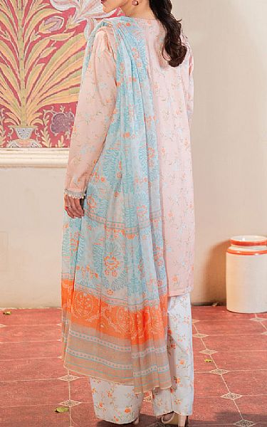 So Kamal Peach Lawn Suit | Pakistani Lawn Dress in USA- Image 2