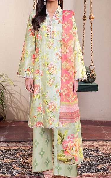 So Kamal Light Green Lawn Suit | Pakistani Lawn Dress in USA- Image 1