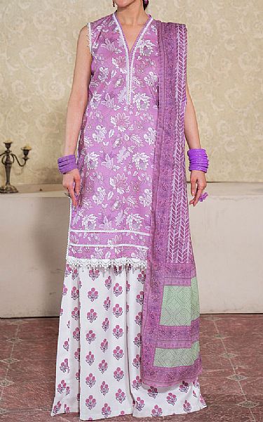 So Kamal Lavender Lawn Suit | Pakistani Lawn Dress in USA- Image 1