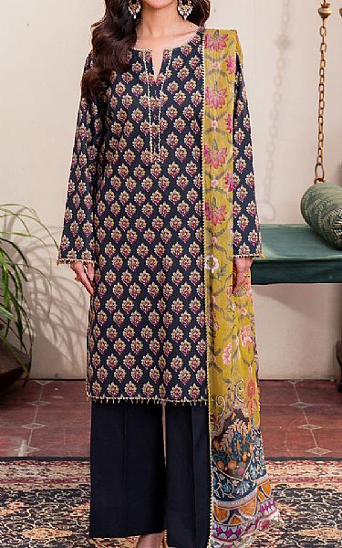 So Kamal Black Lawn Suit | Pakistani Lawn Dress in USA- Image 1