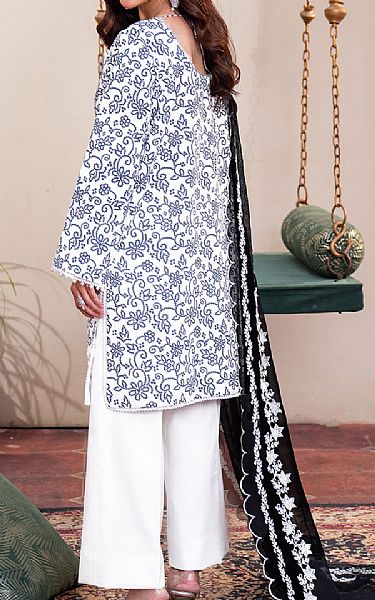 So Kamal White/Black Lawn Suit | Pakistani Lawn Dress in USA- Image 2