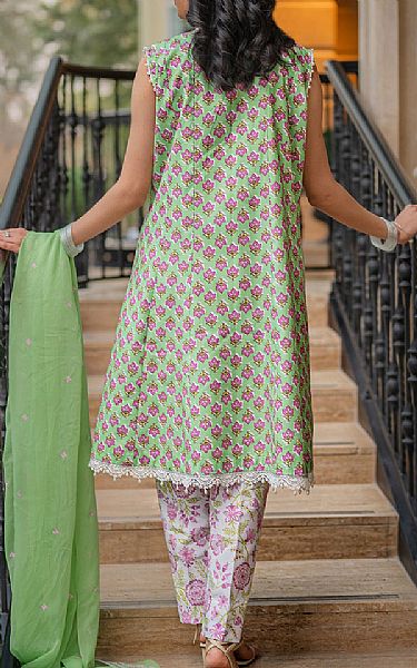 So Kamal Green Lawn Suit | Pakistani Lawn Dress in USA- Image 2