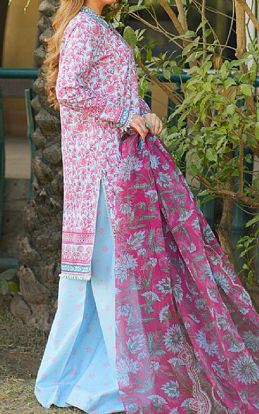 So Kamal Carnation Pink Lawn Suit | Pakistani Lawn Dress in USA- Image 2