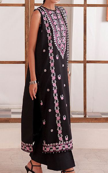 So Kamal Black Lawn Suit (2 Pcs) | Pakistani Lawn Dress in USA- Image 2