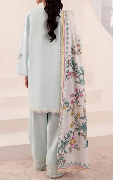 So Kamal Light Turquoise Lawn Suit (2 Pcs) | Pakistani Lawn Dress in USA- Image 2