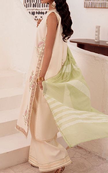 So Kamal Ivory Lawn Suit | Pakistani Lawn Dress in USA- Image 2
