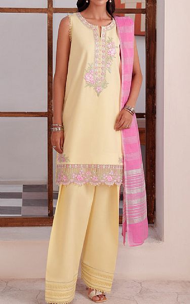 So Kamal Cream Lawn Suit | Pakistani Lawn Dress in USA- Image 1