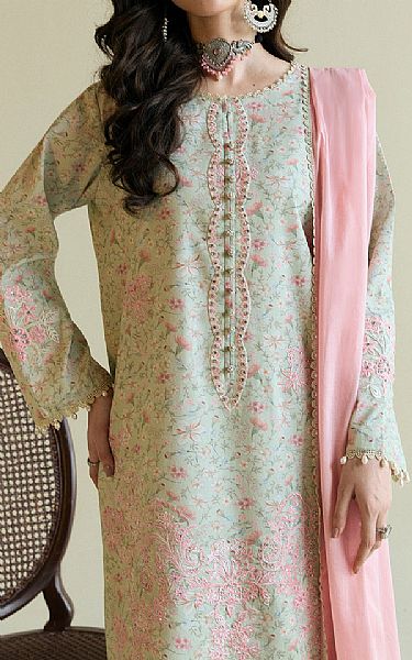 So Kamal Light Green Lawn Suit | Pakistani Lawn Dress in USA- Image 2